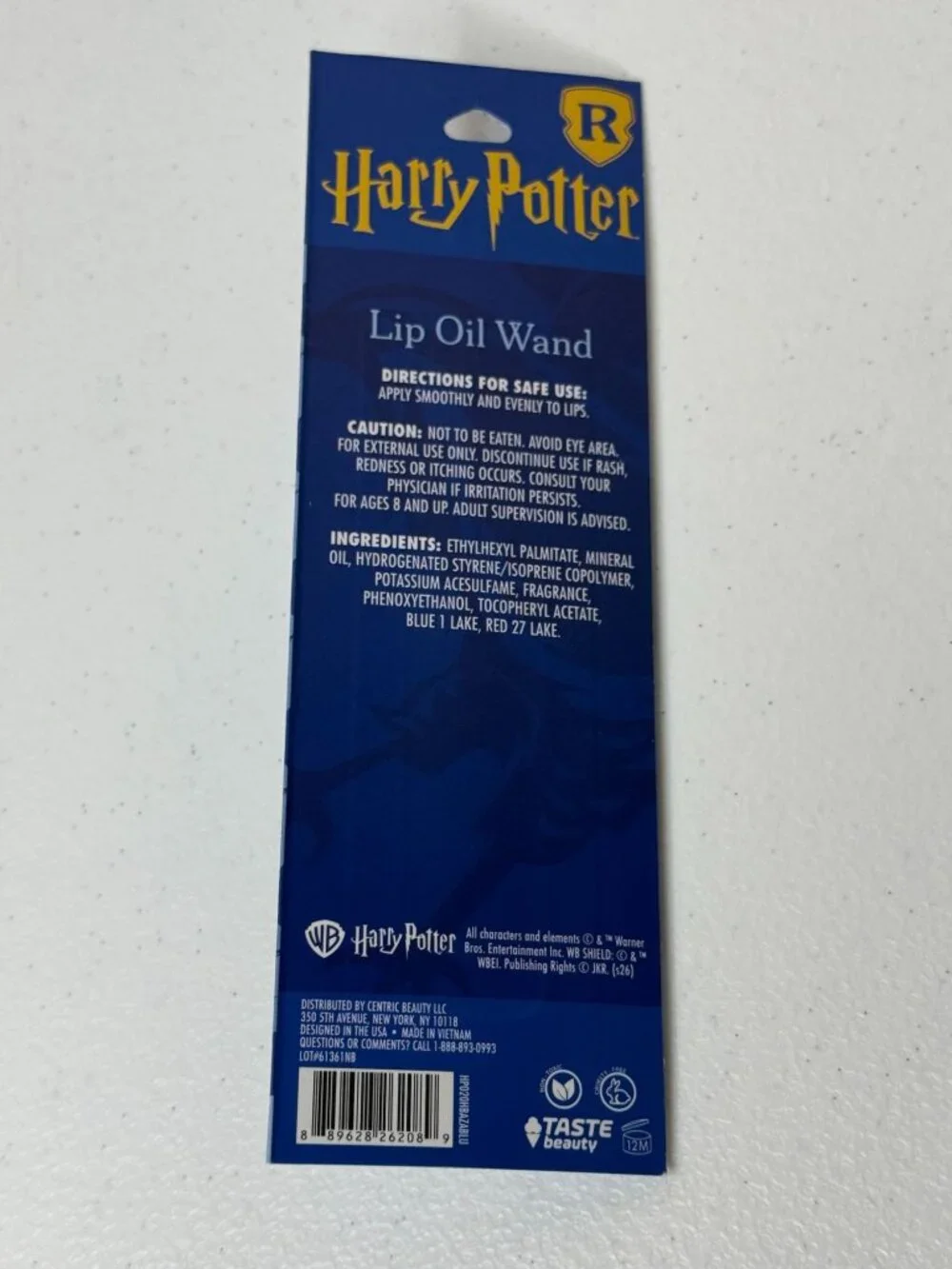 Harry Potter Ravenclaw Vanilla Scented Lip Oil Wand New